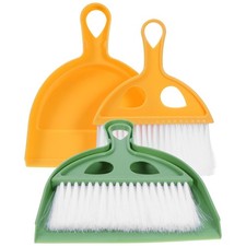 2 Sets Mini Dustpan and Brush Broom for Desktop Cleaning Handheld
