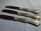 gorham strasbourg sterling Individual Butter Spreaders (3)