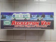Hess Recreation Van with Dune Buggy & Motorcycle Toy Truck RV