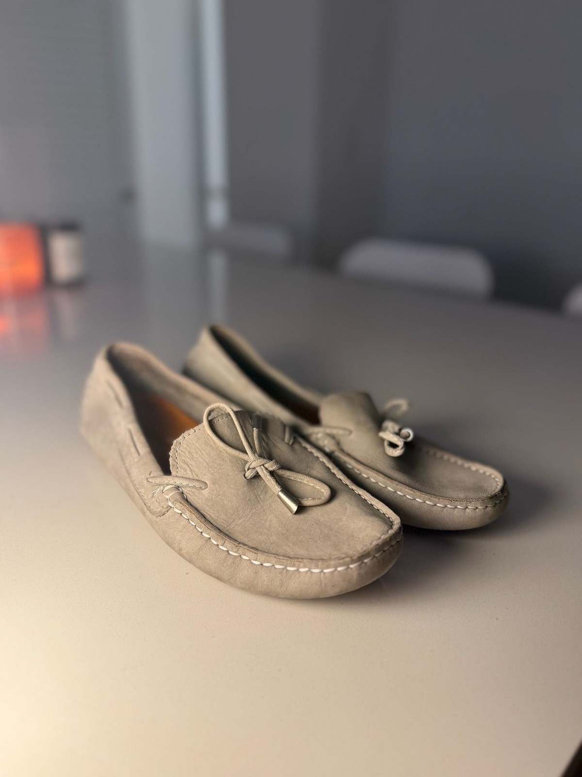 Mercanti Fiorentini suede driving loafers