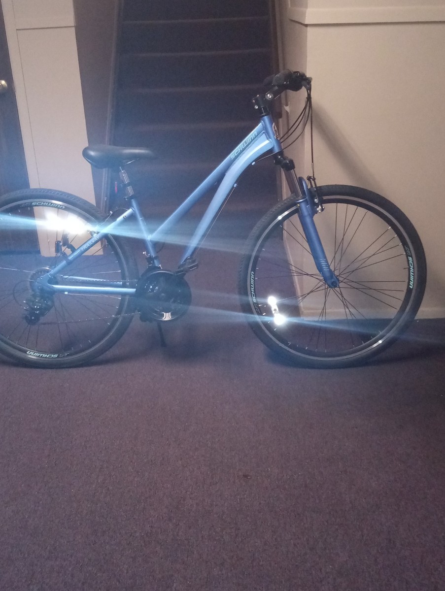 schwinn trailway 21 speed bicycle 28in Blue / One Size alloy linear pull brakes and light yet strong alloy double wall rims Blue Schwinn Trailway Hybrid 28