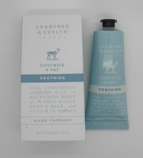 vintage CRABTREE EVELYN Goatmilk Oat Soothing Hand Cream Therapy 3.45 oz