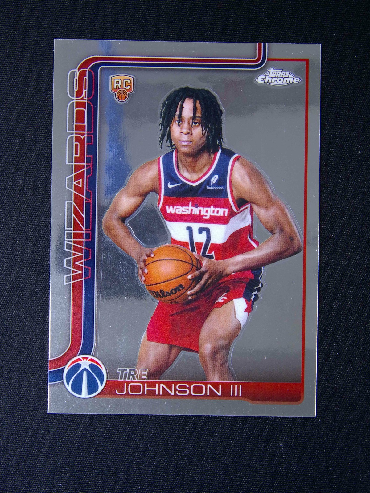 2025-26 Topps Chrome Tre Johnson III #256 RC Rookie Variation SP