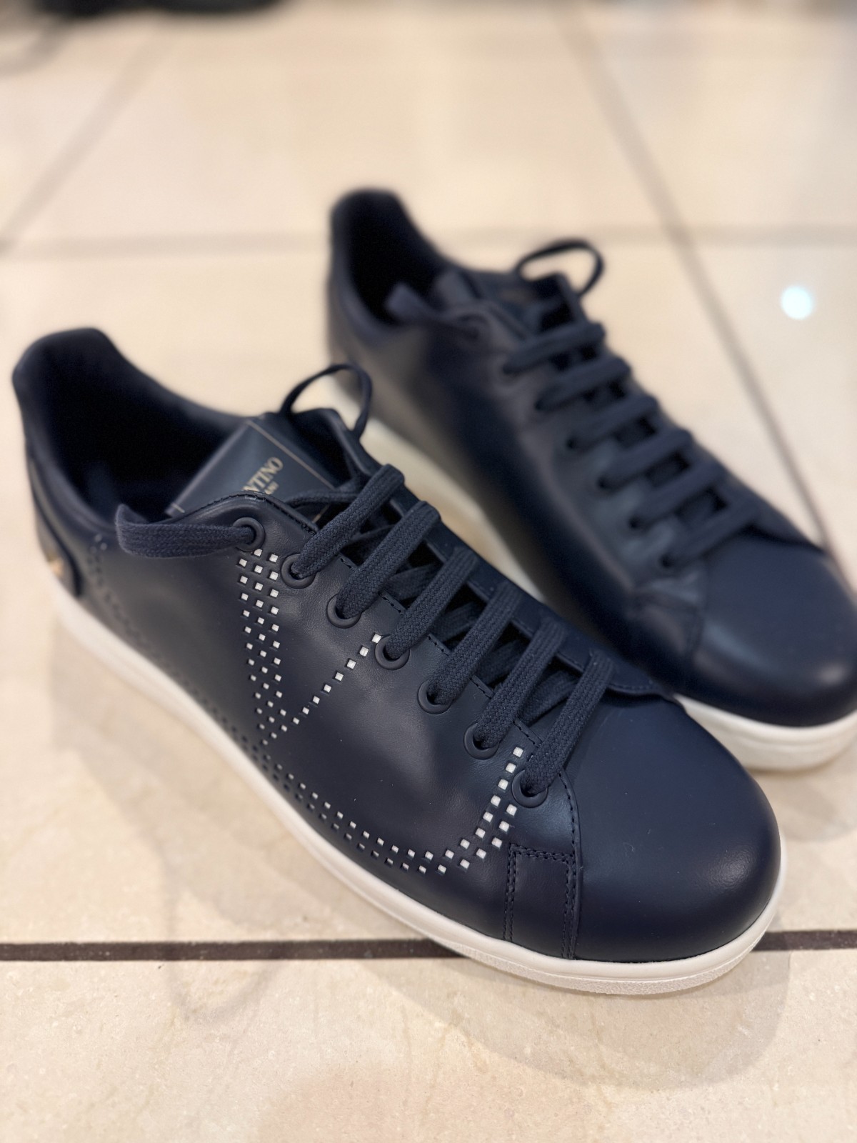 Brand NEW Men's Valentino Garavani Shoes Navy Blue Size 41
