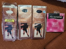 Lot of Vintage Knee High Stockings Hoisery Nylon New In Original Packaging