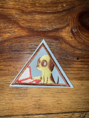 Girl Scout Brownie Badge - CyberSecurity Basics 1 Iron-On Triangle Patch Badge