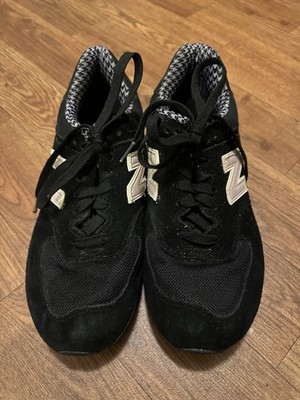 New Balance 574 Trainers Women s Size US 8.5 Black Suede WL574KLH Houndstooth
