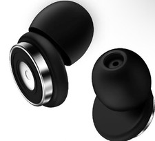 High-Performance Noise-Canceling Earplugs for Sleeping, One Size, Black
