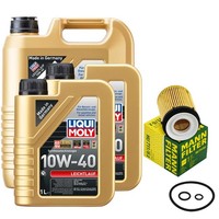 MotoröL Set 10W-40 Liqui Moly 7 Liter + ÖLfilter FüR Mercedes C-Klasse SLC GLK