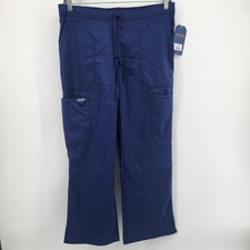 Cherokee Workwear Navy Blue Women's Medium Scrub Pants Drawstring Elastic Waist