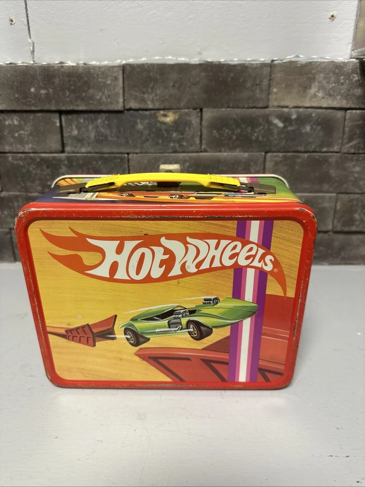 1969 Hot Wheels Mattel - King Seeley Thermos Co. - Fiambrera de metal con termo Foto 3 de 4