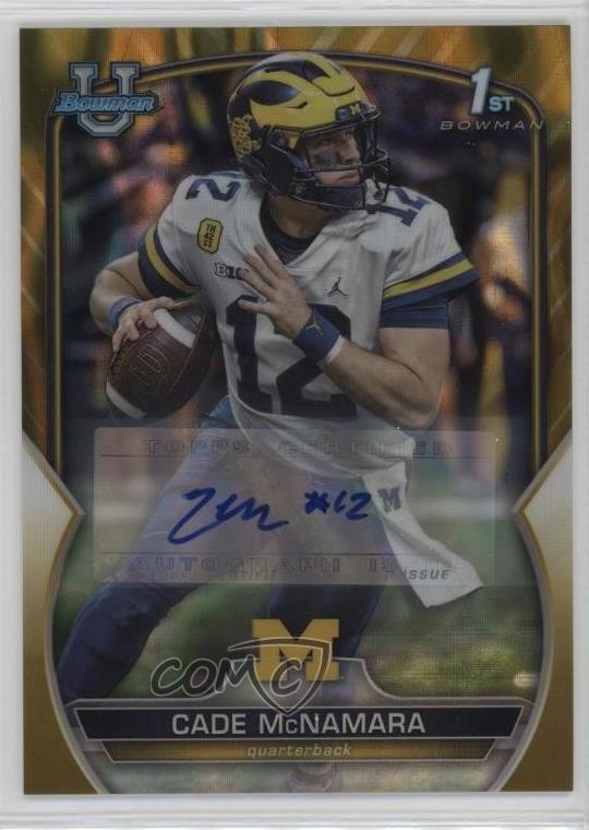 2022 Bowman U Chrome Prospect Gold Lava Refractor 21/50 Cade McNamara Auto lz7