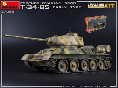 Miniart T34/85 CZECHOSLOVAK PROD.EARLY TYPE INTERIOR KIT 1:35