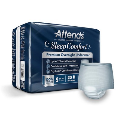 Attends Sleep Comfort Premium Overnight Underwear