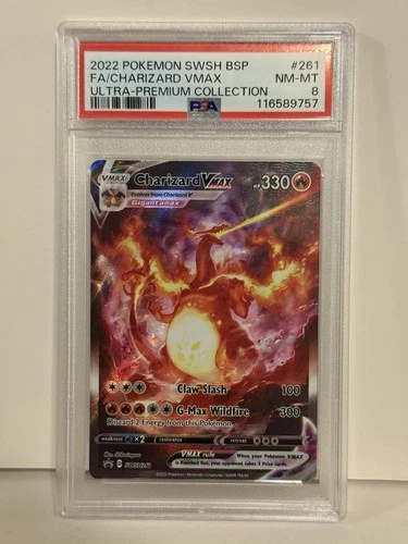 Pokémon TCG Charizard VMAX SWSH261 PSA 8