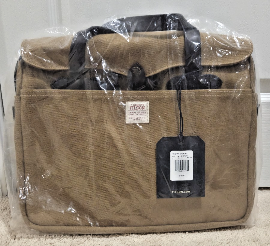Filson Bag Rugged Twill Original Briefcase - TAN - Brand New