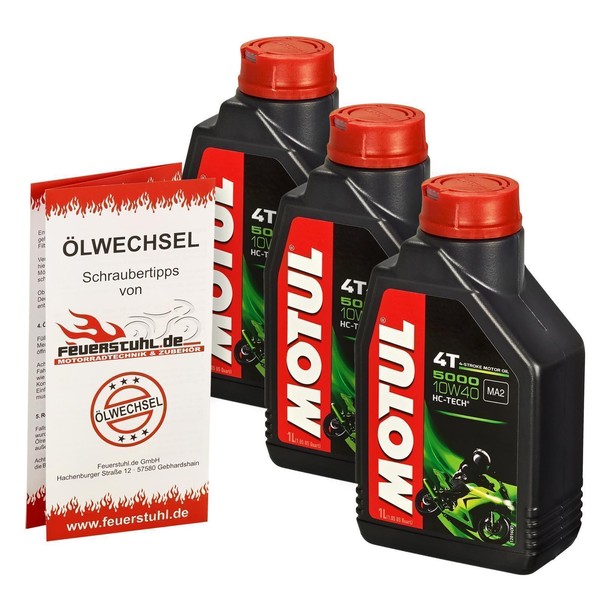 Suzuki VS 600 Intruder, Bj. 95-97 (VN51B); ÖL Motul 10W40 - 3 Liter MotoröL-image
