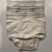 Nine (9) Open NWOT BVD White Briefs Sz 40 Underwear 100% Cotton VTG Made in USA