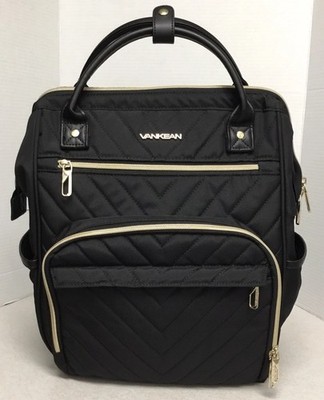 Vankean 17  Laptop Backpack Multi-Compartment USB Chg Port RFID Protection