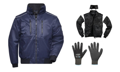 Pilotenjacke Pilotjacke dunkelblau 3in1 Arbeitsjacke & Weste, Winterjacke Gr XL