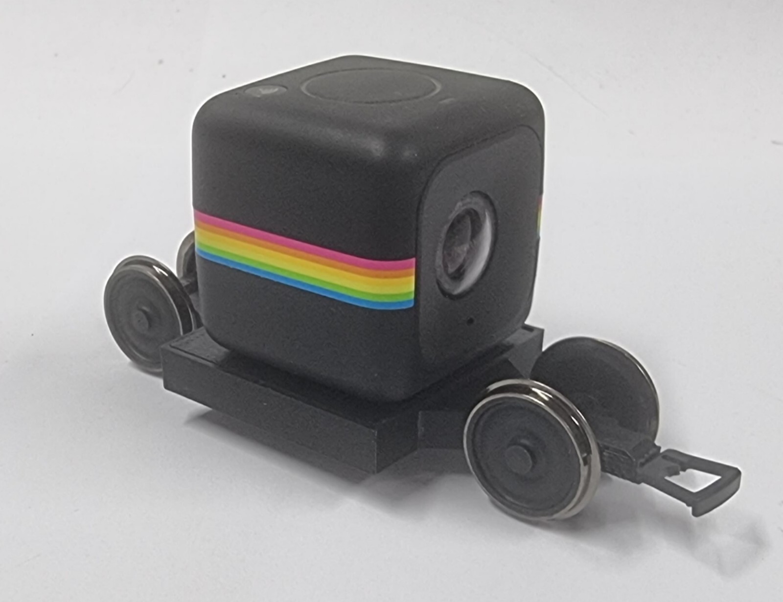 Polaroid Cube Camera Model Railway Camera Mount Car Wagon (3D Printed