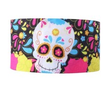 3 inch Grosgrain Ribbon HAIR BOWS WHOLESALE 1071666 Sugar Skulls Day of the Dead