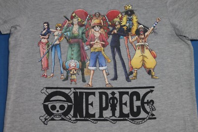 One Piece - T-shirt nera con logo della serie