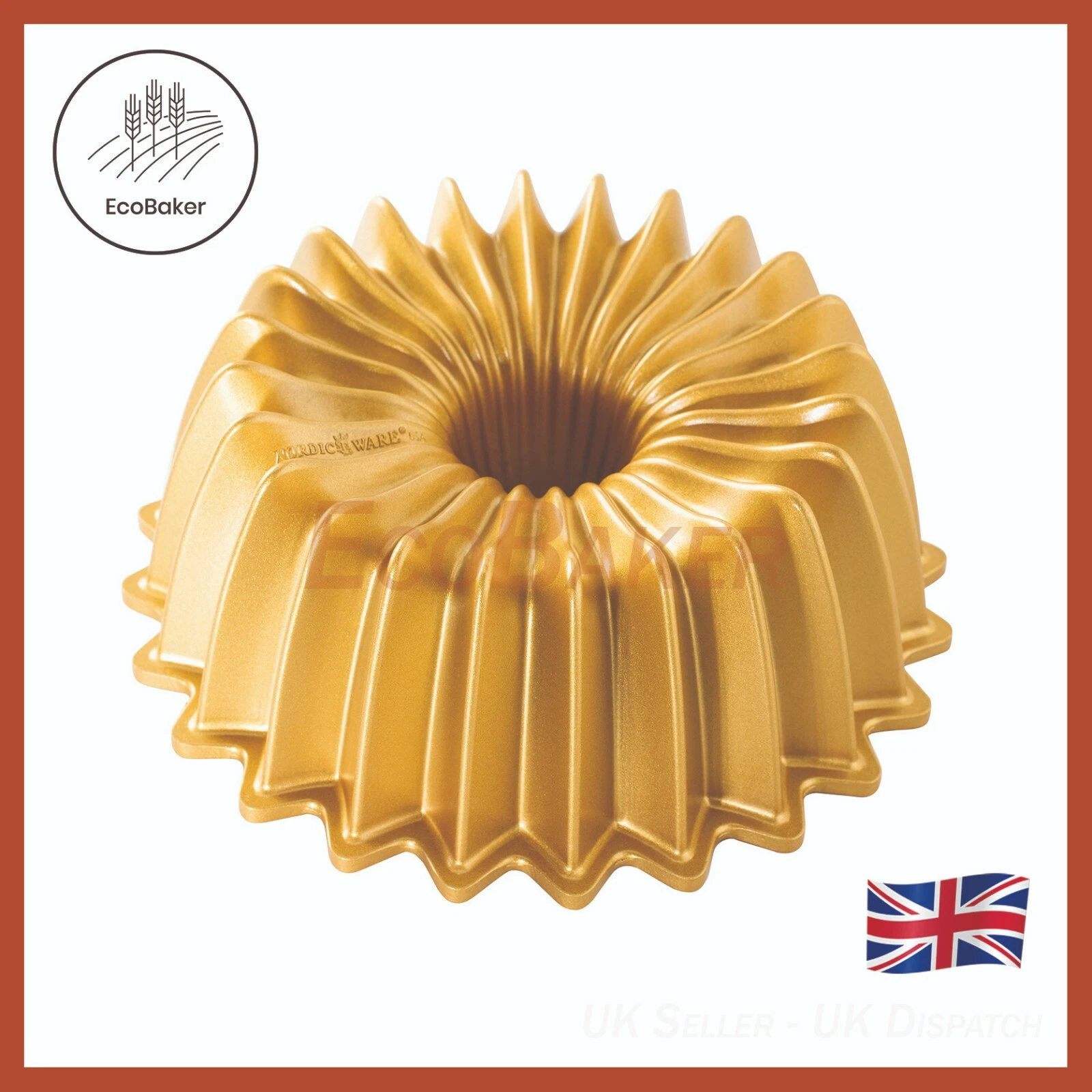 Nordic Ware 93277 - 5 Cup Brilliance Gold Bundt Bundt® Pan - UK Dispatch