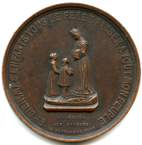médaille bronze Notre Dame de Réconciliatrice de la Salette , 1846 n°T