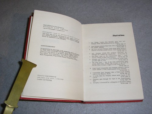 Vintage Sports Boxing Book The Jack Dempsey Story Gene Schoor w/DJ 1st Edition - Picture 7 of 14