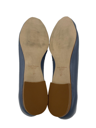 Sarah Chofakian Women's Mixed Tone Blue Flats Size UK 6 - Picture 4 of 4