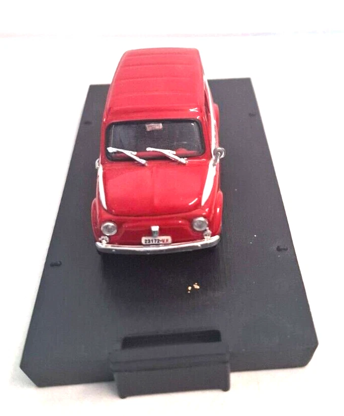 BRUMM  1:43 AUTO  AUTOBIANCHI FURGONCINO 500 ( 1972 1975) ROSSO    EDI VARIE  14 - Immagine 4 di 4