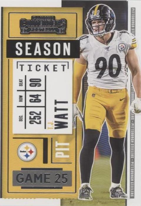 2020 Panini Contenders T.J. Watt #18 - 1 of 2