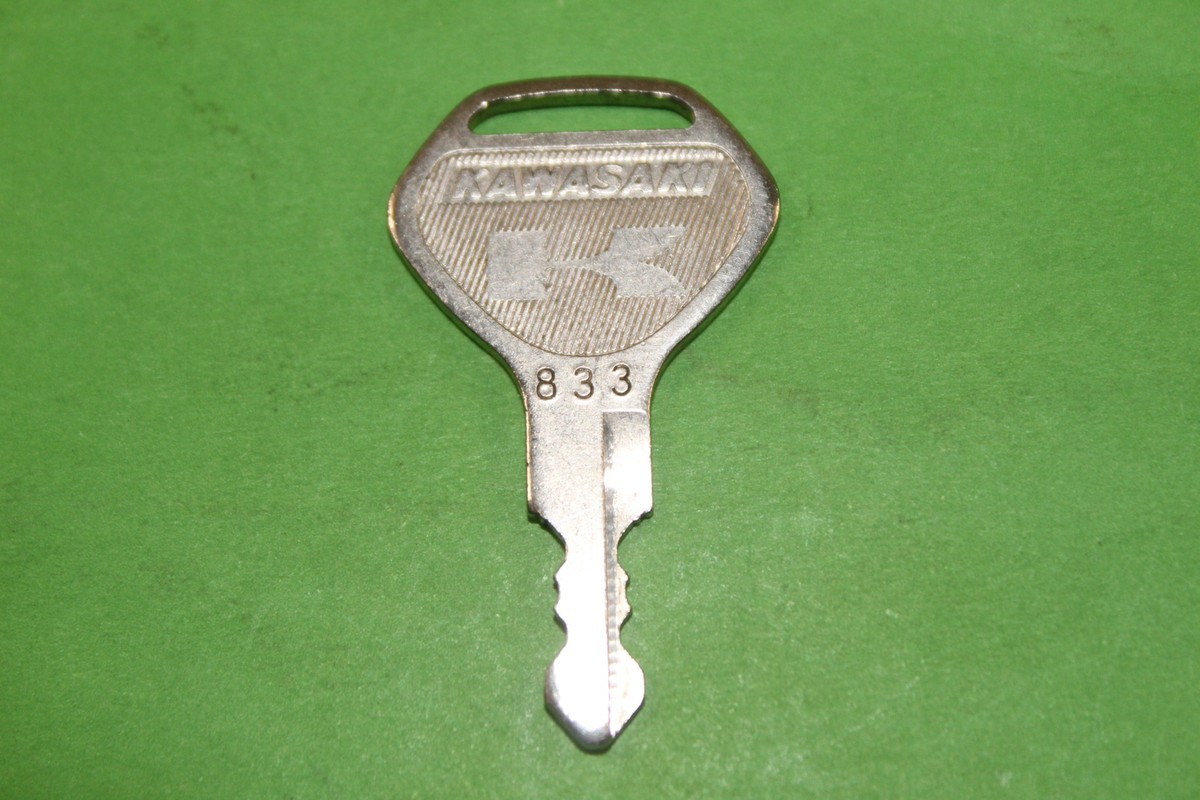 のきした NOS Vintage Kawasaki OEM Factory Pre Cut Motorcycle Key