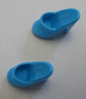 Barbie Doll BLUE OPEN TOE MULES Turquoise High Heel Pump OT Sandal Shoes Riviera — photo 6
