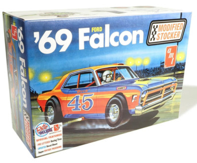1:25 AMT *MODIFIED STOCKER* 1969 Ford Falcon Stock Car *PLASTIC MODEL KIT* MISB!
