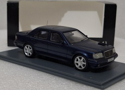 Mercedes-Benz E-Class E60 AMG W124 4-Door 1986 Blue Met 1:43 Neo
