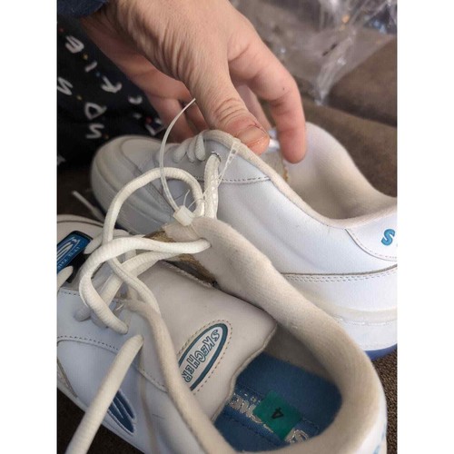 VTG Y2K Skechers white shoes New With Minor Defects. ULTRA RARE - Picture 8 of 9
