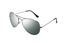 Alpland  Pilotenbrille  Sonnenbrille  Fliegerbrille  TOP GUN  Silber XXL Gläser