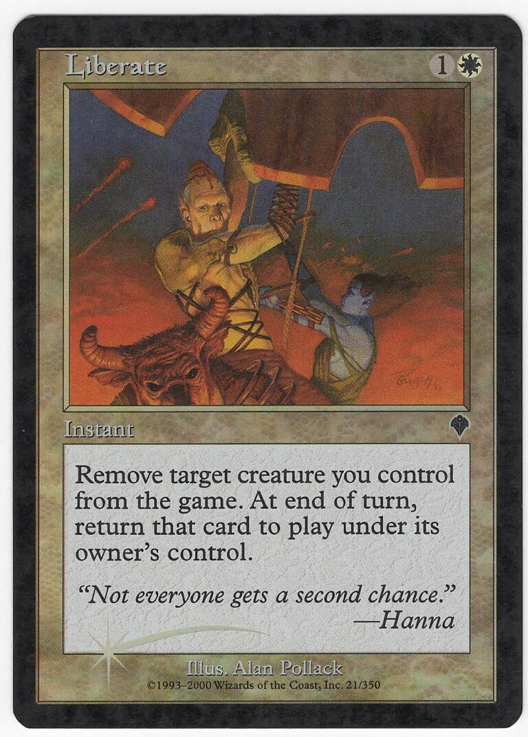 Liberate 2000 Invasion FOIL White Uncommon Instant MTG NM AZ1