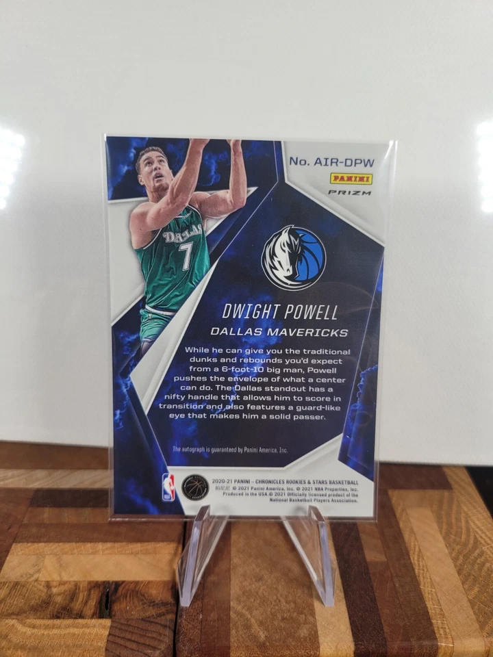 Dwight Powell SSP 2020-21 Rookies & Stars Airborne Red Prizm Auto #AIR-DPW - Image 2 of 2
