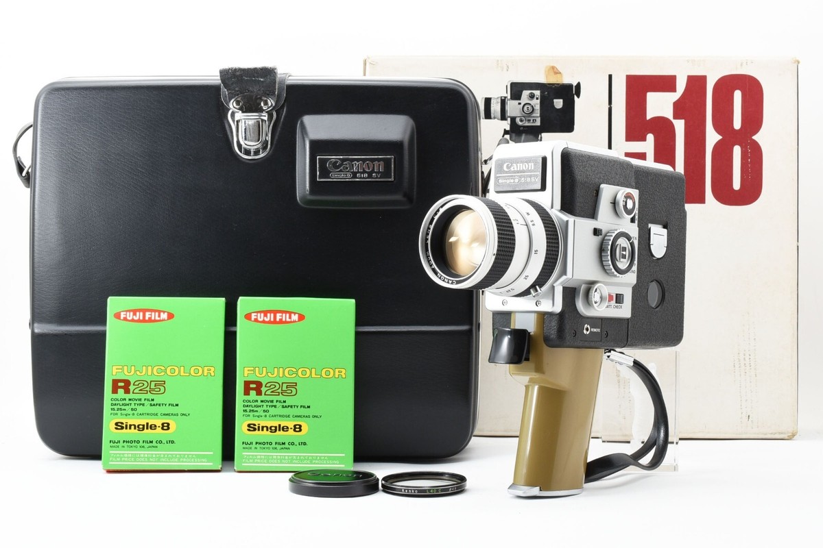 CANON　Single-8 518 Exc+5 in BOX] Canon Single 8 518 Auto Zoom 8mm Film Movie