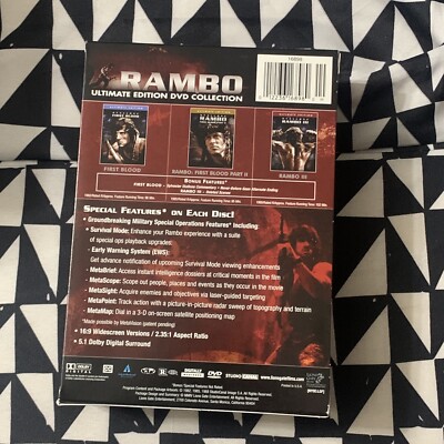 CD☆3枚／FIRST BLOOD／RAMBO 1〜3／ランボー 1.２.3 Rambo Ultimate Edition DVD Trilogy Box Set First Blood Part