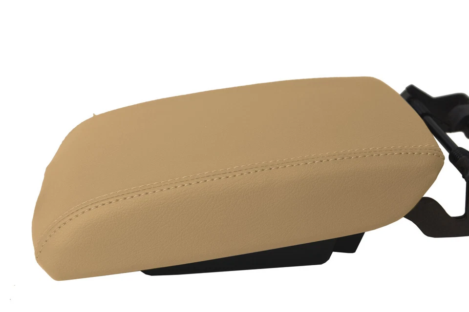 Fits 2010-2016 Cadillac SRX PVC Leather Console Lid Armrest Cover Beige Tan - Imagem 4 de 4