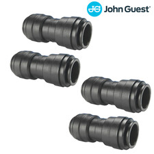 John Guest - Straight Connector -  4 x Push in connector for 15mm Nylon Pipe
