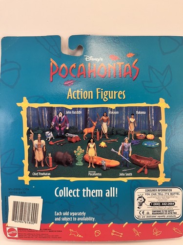 Vintage 1995 Mattel Disney’s Pocahontas with Canoe Action Figure NIB - Picture 6 of 8