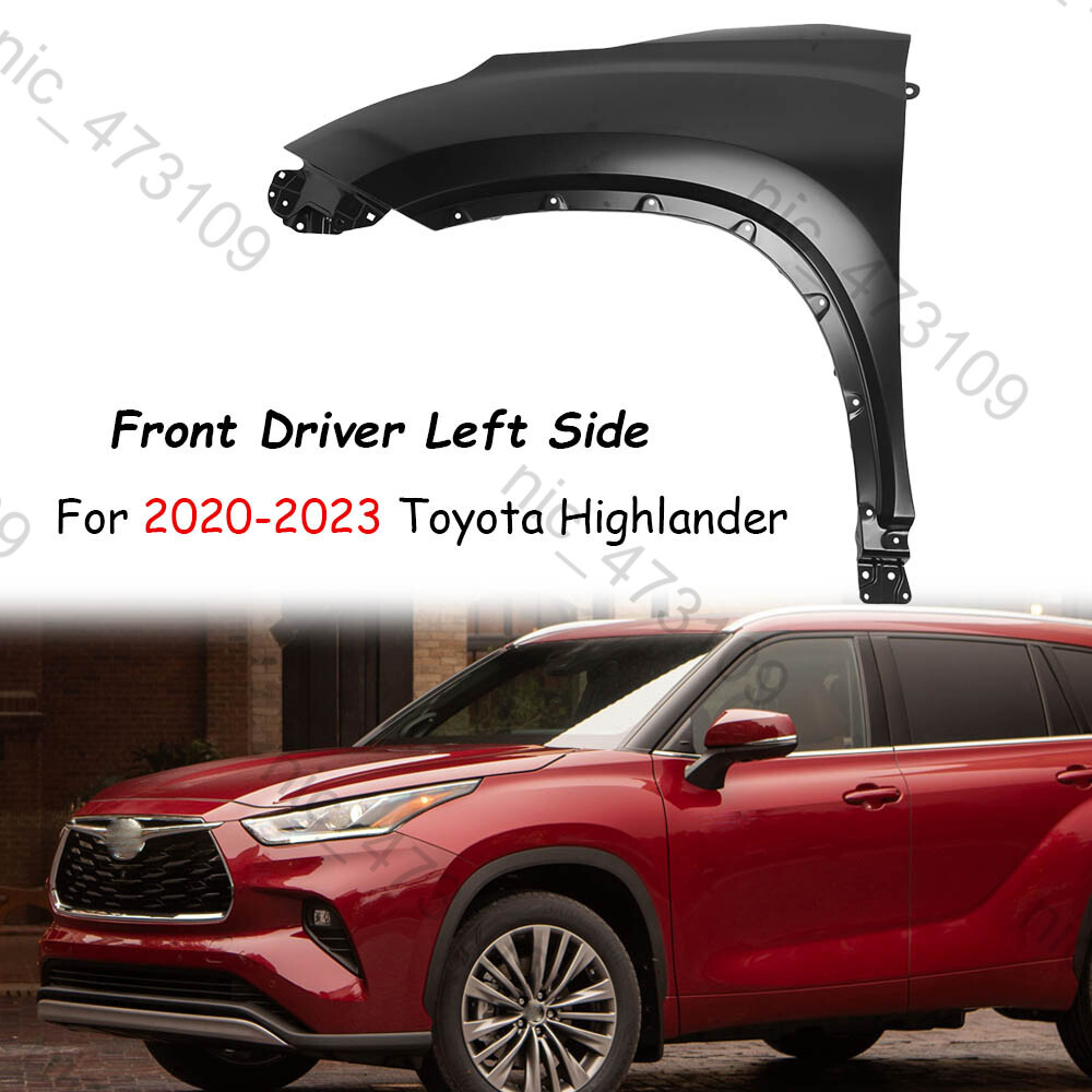2020-2023 Toyota Highlander Driver Side Front Fender Primed