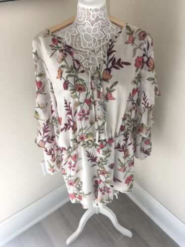 Guess Flower Shorts Jumpsuit Size Medium/ New!!! - Picture 1 of 12