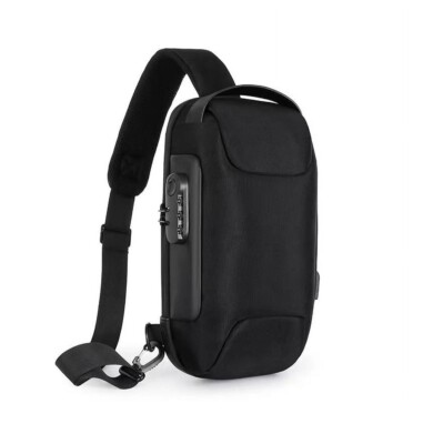Black Chest Bag: Steam Deck & Nintendo Switch with Lock