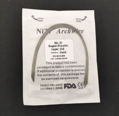 10-Pack Round Niti Orthodontic Arch Wires For Dental Braces - Arcos De Alambre 3 thumbnail image